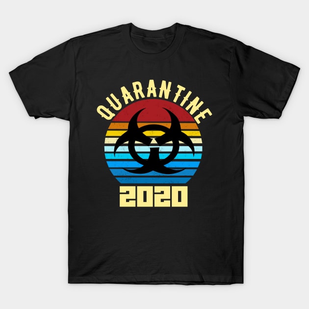 Quarantine 2020 retro vintage community awareness T-Shirt by DODG99